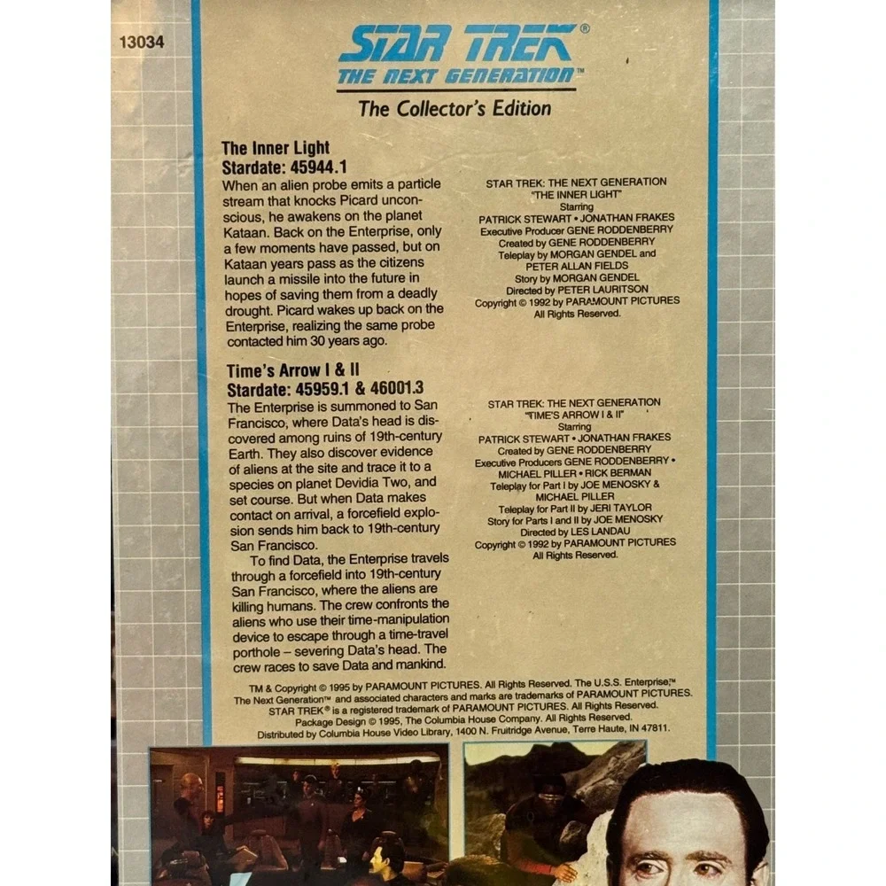 Star Trek VHS - Next Generation - Chain Of Command Parts 1 And 2 -‎ New